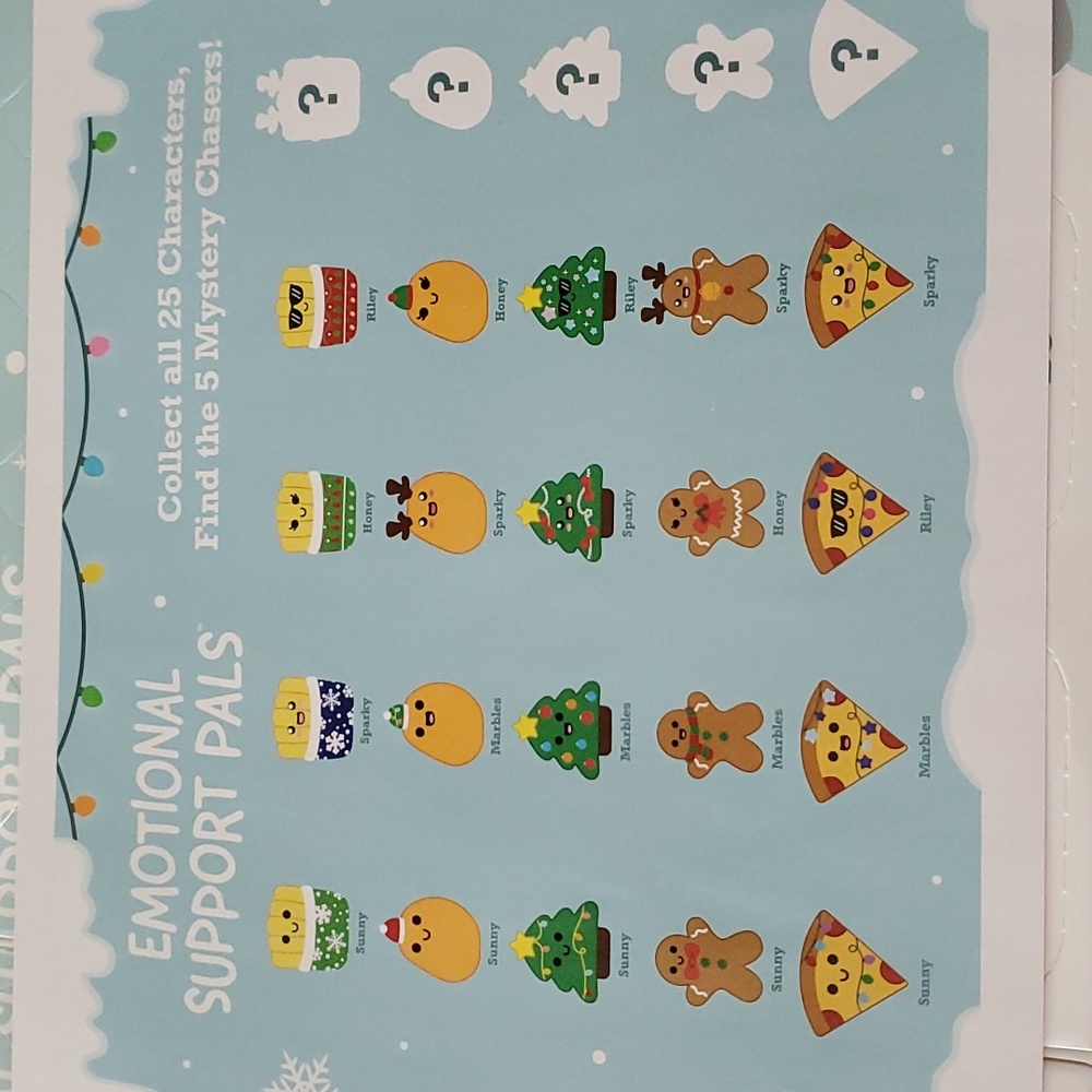 Advent Calendar Emotional Support Plushies